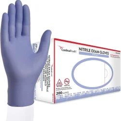 Cardinal Health Flexal tactile nitrile medical exam gloves packaging